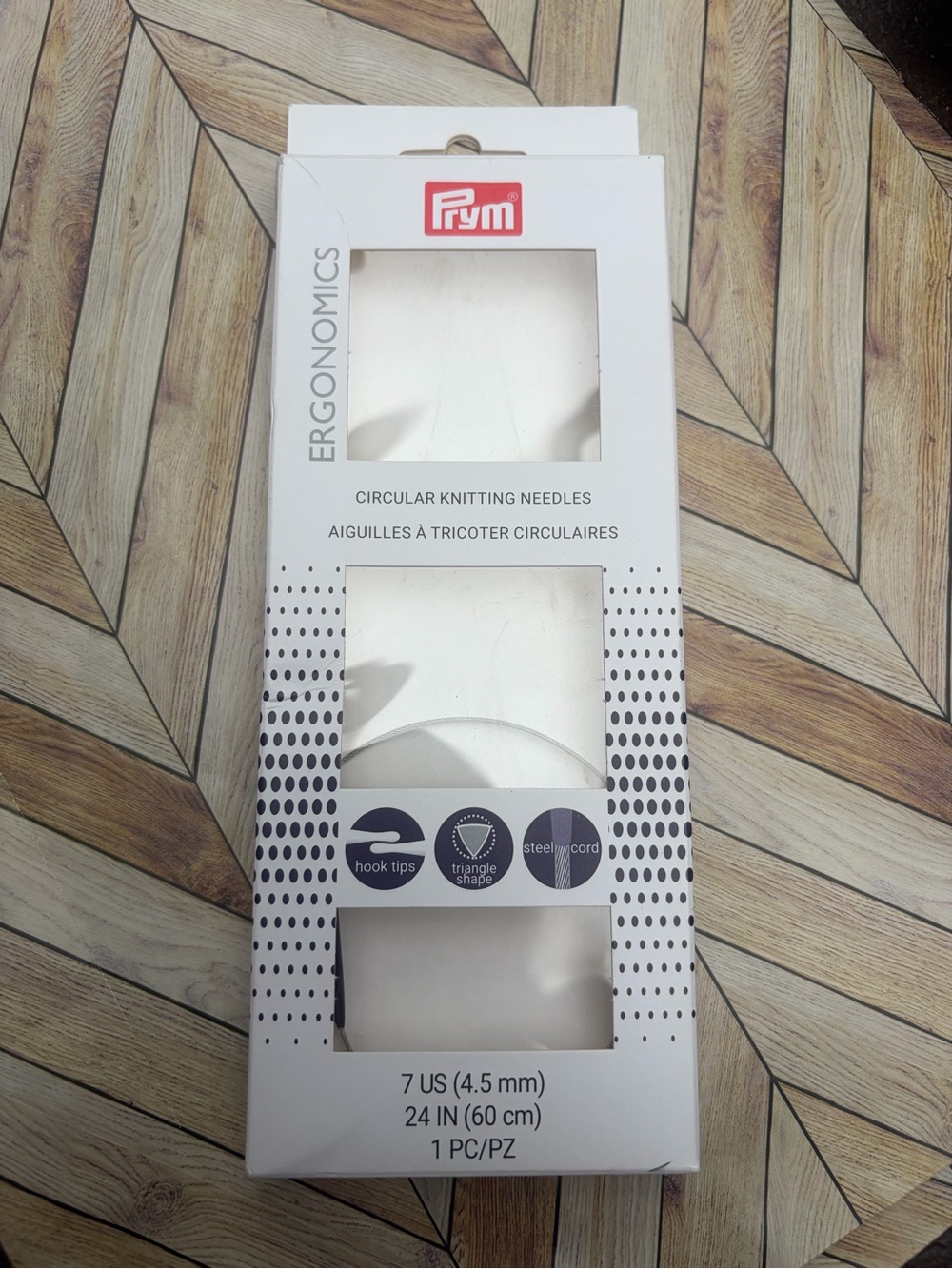 Prym Ergonomics Circular Knitting Needles - 4.5mm (US 7) - White
